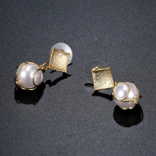 Load image into Gallery viewer, Pearl Drop Earrings for Women -KPE0378 - KHAISTA Fashion Jewellery
