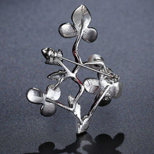 Load image into Gallery viewer, Pearl Vintage Plum Blossom Brooch Pin - KHAISTA Fashion Jewellery

