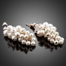 Load image into Gallery viewer, Pearls Cluster Drop Earrings - KHAISTA Fashion Jewellery
