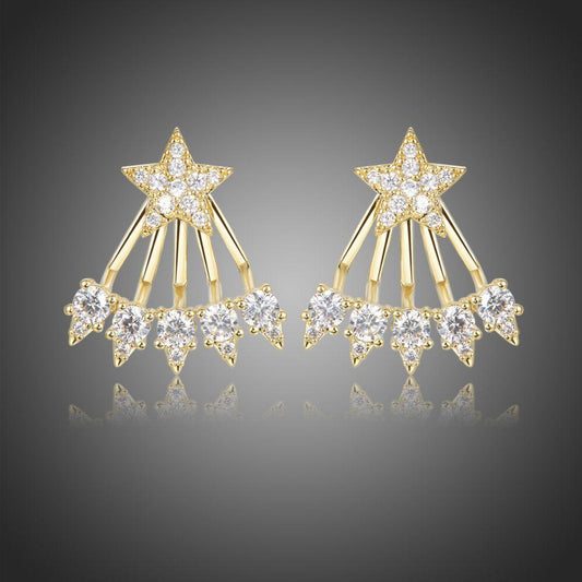khaista pentagram stud earrings kpe0416 image 1