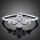 Crystal Petal Bangle Bracelet