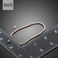 plain designer CZ bracelet detail view by KHAISTA