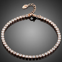 KHAISTA plain designer CZ bracelet on white background
