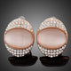 Crystal Popping Eye Stud Earrings