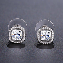 Load image into Gallery viewer, Prong Square Stud Earrings -KPE0317 - KHAISTA Fashion Jewellery
