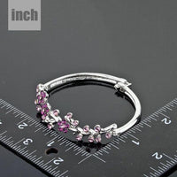 purple blossom twig bangle detail view by KHAISTA