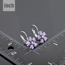 Load image into Gallery viewer, Purple Daisy Stud Earrings - KHAISTA Fashion Jewellery
