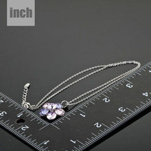 Load image into Gallery viewer, Purple Flower Necklace KPN0054 - KHAISTA Fashion Jewellery
