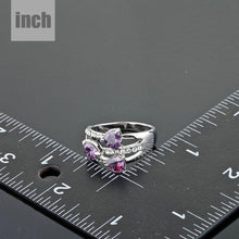 Load image into Gallery viewer, Purple Heart Ring for Women - KHAISTA Fashion Jewellery
