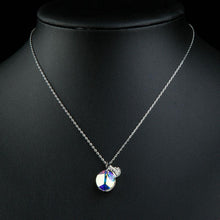 Load image into Gallery viewer, Purple Leaf Drop Necklace KPN0214 - KHAISTA Fashion Jewellery
