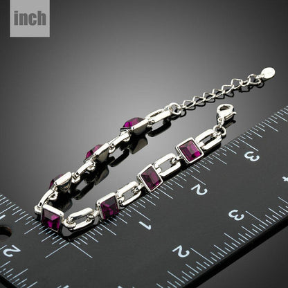 khaista purple link chain lobster bracelet kf0164 image 3