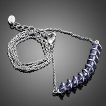 Load image into Gallery viewer, Purple Link Chain Pendant Necklace - KHAISTA Fashion Jewellery
