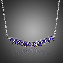 Load image into Gallery viewer, Purple Link Chain Pendant Necklace - KHAISTA Fashion Jewellery
