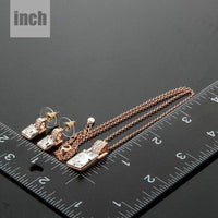 Rectangle crystal detail by Khaista necklace