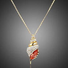 Load image into Gallery viewer, Red Paved Pendant Necklace - KHAISTA Fashion Jewellery
