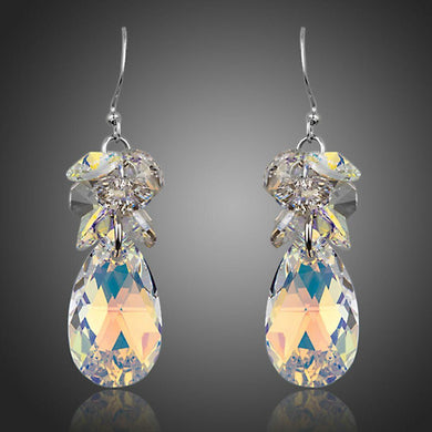 Rhinestone Crystal Water Drop Earrings - KHAISTA Fashion Jewellery