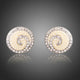 Rhinestone Flower Stud Earrings