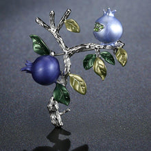 Load image into Gallery viewer, Roast Paint Pomegranate Tree Brooch Pin - KHAISTA Fashion Jewellery
