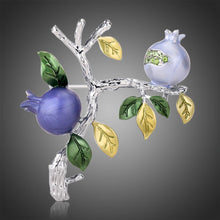 Load image into Gallery viewer, Roast Paint Pomegranate Tree Brooch Pin - KHAISTA Fashion Jewellery
