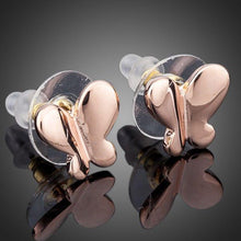 Load image into Gallery viewer, Rose Gold Butterfly Earrings -KPE0094 - KHAISTA Fashion Jewellery
