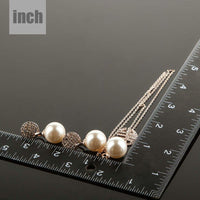 Pearl and crystal detail on Khaista rose gold set