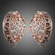 Rose Gold Stellux Austrian Crystal Stud Earrings