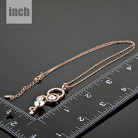 Pendant detail on KHAISTA round 1 carat CZ pendant necklace