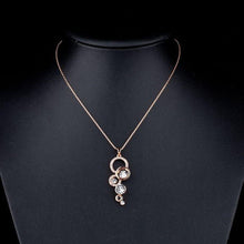 Load image into Gallery viewer, Round 1 carat Cubic Zirconia Pendant Necklace KPN0046 - KHAISTA Fashion Jewellery
