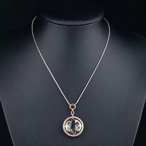 Round Circle Necklace KPN0011 - KHAISTA Fashion Jewellery