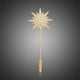 Clear Cubic Zirconia Botanical Plant Brooch