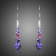 Round Crystal Drop Earrings