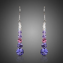 Load image into Gallery viewer, Round Crystal Drop Earrings - KHAISTA Fashion Jewellery
