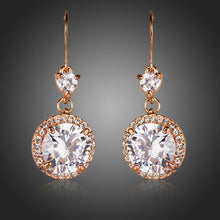 Load image into Gallery viewer, Round Cubic Zirconia Fashion Drop Earrings - KHAISTA Fashion Jewellery
