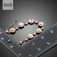 round crystal lobster clasp bracelet detail view by KHAISTA