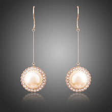 Load image into Gallery viewer, Round Pearl Earrings -KPE0285 - KHAISTA Fashion Jewellery

