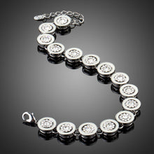 Load image into Gallery viewer, Round Rhinestone Chain Link Bracelet - KHAISTA Fashion Jewellery

