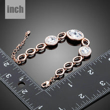 Load image into Gallery viewer, Round Rhinestone Link Chain Crystal Bracelet - KHAISTA Fashion Jewellery
