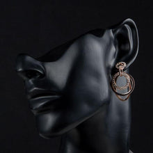 Load image into Gallery viewer, Round Rhinestones Drop Earrings - KHAISTA Fashion Jewellery

