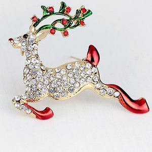 Rudolph Deer Brooch - KHAISTA Fashion Jewellery