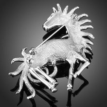 Load image into Gallery viewer, Running Horse Pin Brooch - KHAISTA Fashion Jewellery
