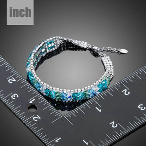 Sea Blue Lobster Clasp Bracelet - KHAISTA Fashion Jewellery
