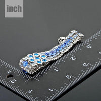 sea blue princess crystal bracelet detail view by KHAISTA