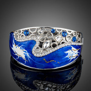 Sea Vibes Crystal Bangle - KHAISTA Fashion Jewellery