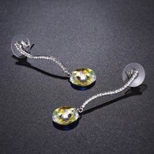 Load image into Gallery viewer, Shiny Arc Long Dangle Drop Earrings -KPE0331 - KHAISTA Fashion Jewellery
