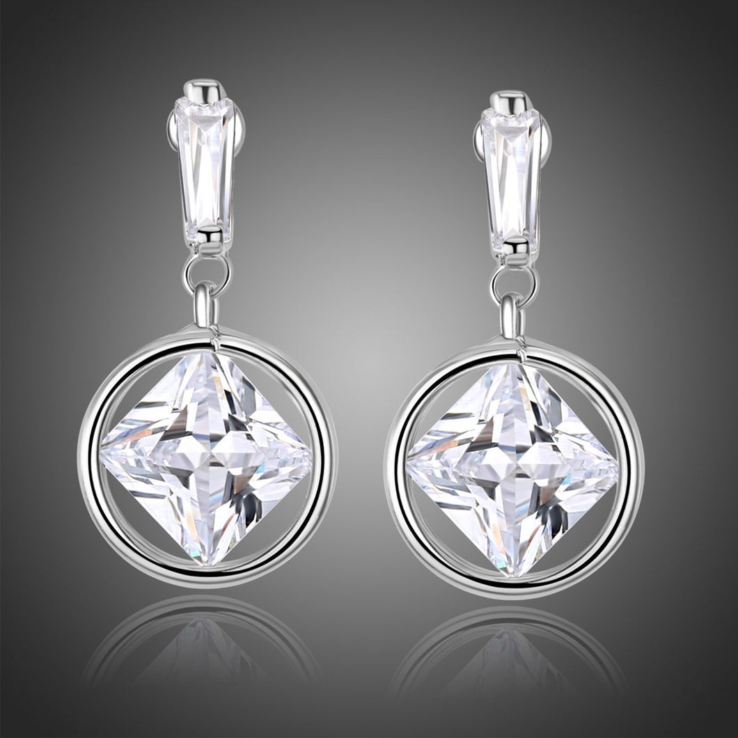 Silver Color Drop Earrings -KPE0339 - KHAISTA Fashion Jewellery