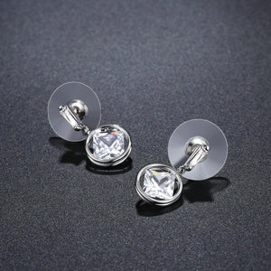 Silver Color Drop Earrings -KPE0339 - KHAISTA Fashion Jewellery