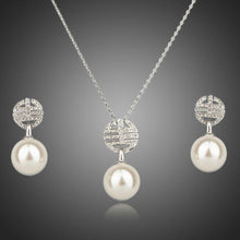 Load image into Gallery viewer, Simulated Pearl Light Jewelry Set - KHAISTA Fashion Jewellery
