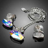Side angle view of Khaista butterfly casual set