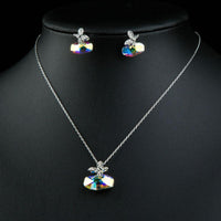 Close-up of crystals on Khaista butterfly set