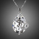 Sleeping Snake Crystal Chain Pendant Necklace
